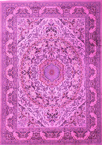 Medallion Pink Traditional Rug, tr1868pnk