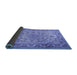 Sideview of Medallion Blue Traditional Rug, tr1868blu