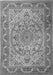 Medallion Gray Traditional Rug, tr1868gry