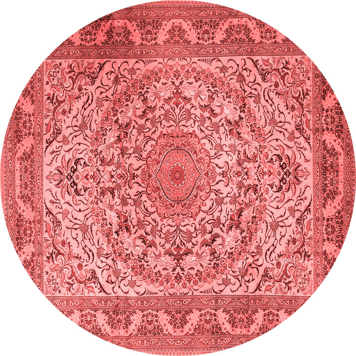 Medallion Red Traditional Rug, tr1868red