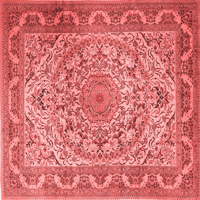 Medallion Red Traditional Rug, tr1868red