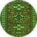 Machine Washable Persian Green Traditional Area Rugs, wshtr1869grn