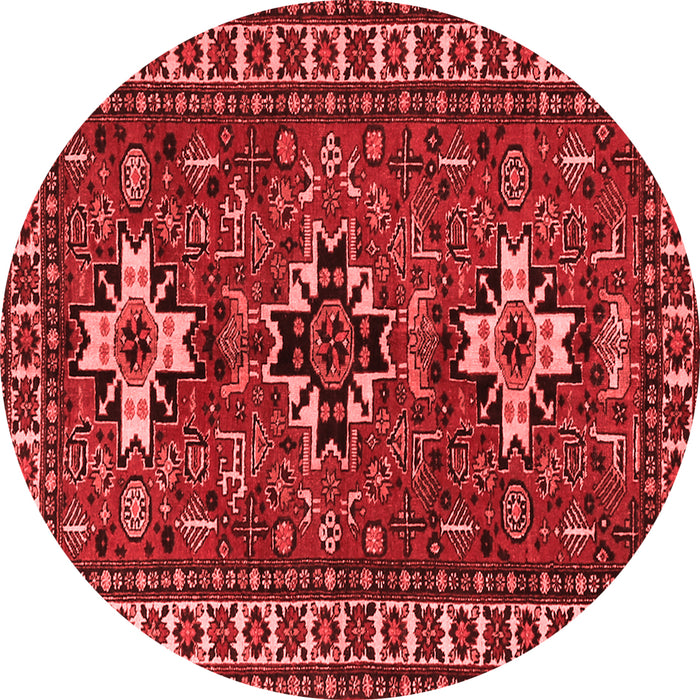 Machine Washable Persian Red Traditional Rug, wshtr1869red