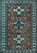 Machine Washable Persian Light Blue Traditional Rug, wshtr1869lblu