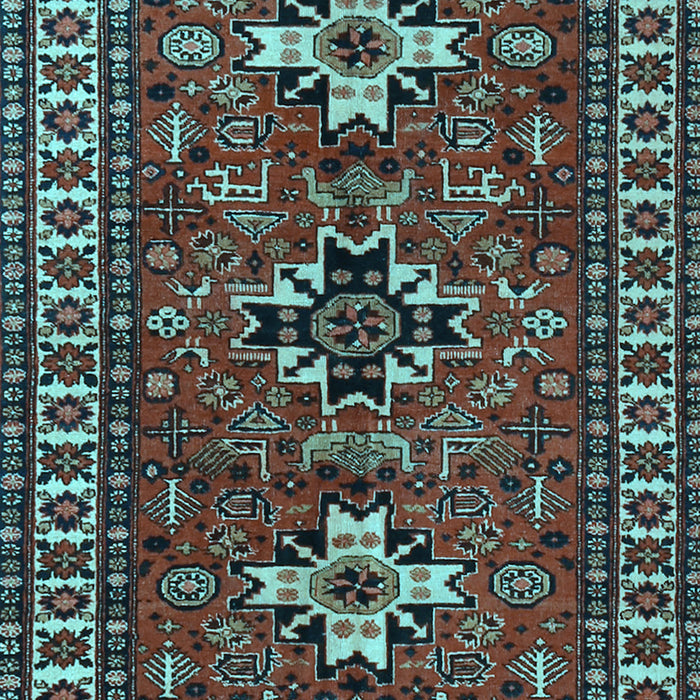Machine Washable Persian Light Blue Traditional Rug, wshtr1869lblu