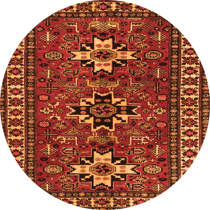 Machine Washable Persian Orange Traditional Area Rugs, wshtr1869org