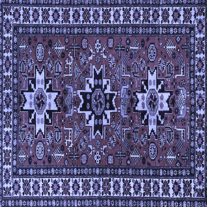 Square Persian Blue Traditional Rug, tr1869blu