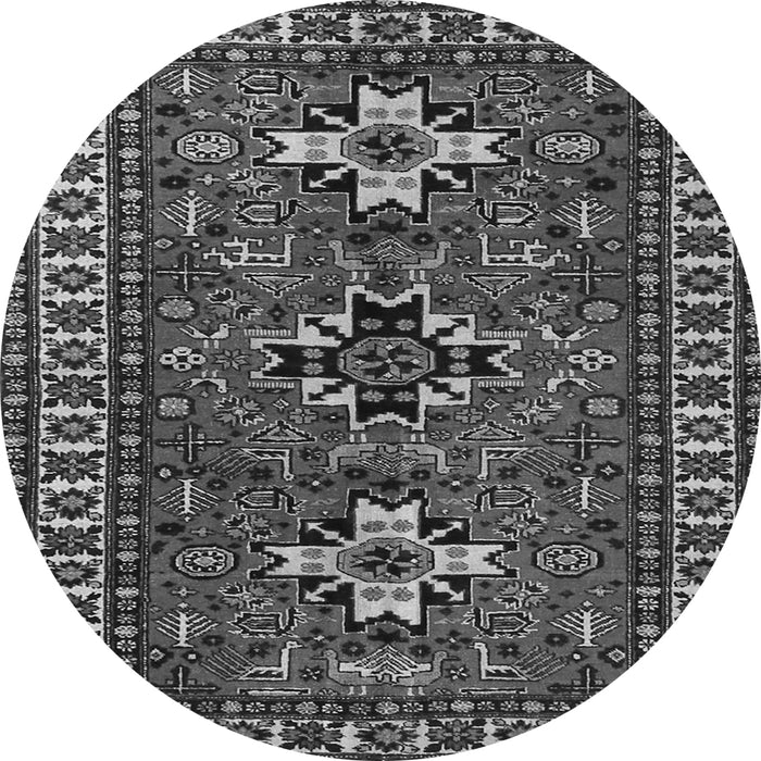 Machine Washable Persian Gray Traditional Rug, wshtr1869gry