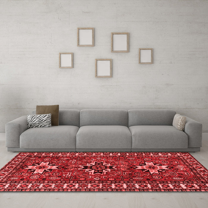 Traditional Red Washable Rugs