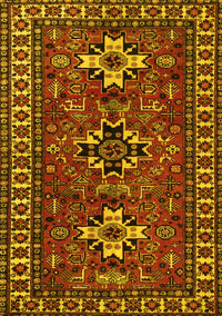 Persian Yellow Traditional Rug, tr1869yw