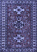 Machine Washable Persian Blue Traditional Rug, wshtr1869blu