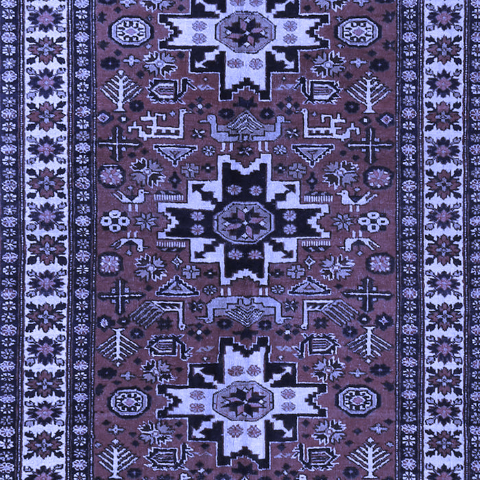 Machine Washable Persian Blue Traditional Rug, wshtr1869blu