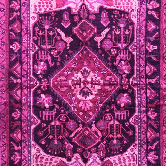 Machine Washable Persian Pink Traditional Rug, wshtr186pnk