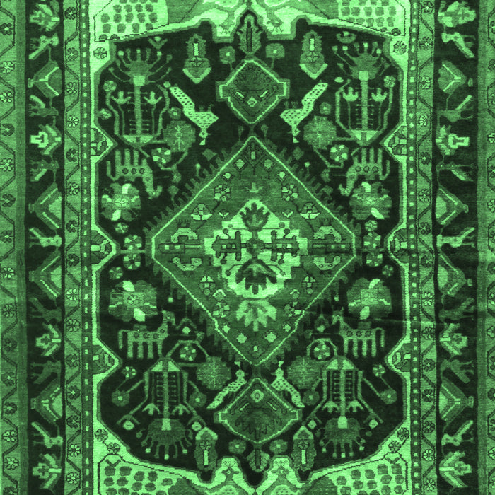 Persian Emerald Green Traditional Rug, tr186emgrn