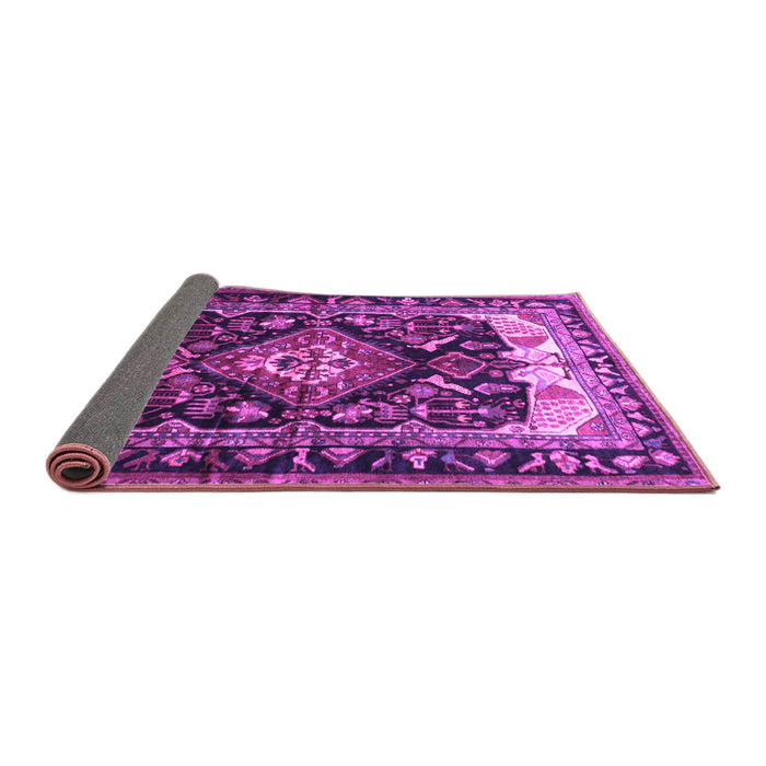Sideview of Persian Purple Traditional Rug, tr186pur