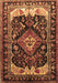 Machine Washable Persian Brown Traditional Rug, wshtr186brn