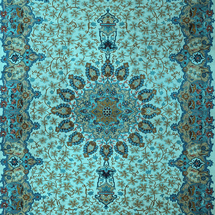 Machine Washable Persian Light Blue Traditional Rug, wshtr1870lblu