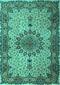 Persian Turquoise Traditional Rug, tr1870turq