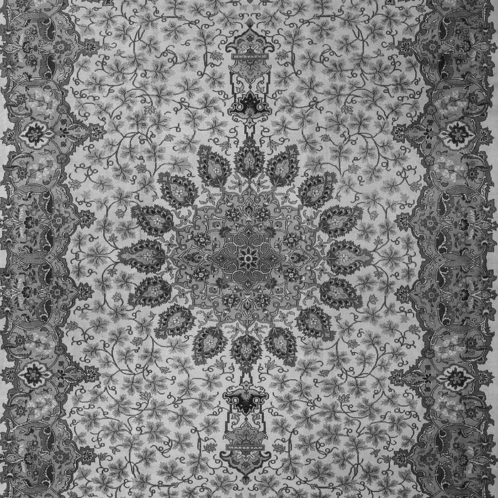 Serging Thickness of Machine Washable Persian Gray Traditional Rug, wshtr1870gry