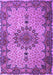 Machine Washable Persian Purple Traditional Area Rugs, wshtr1870pur