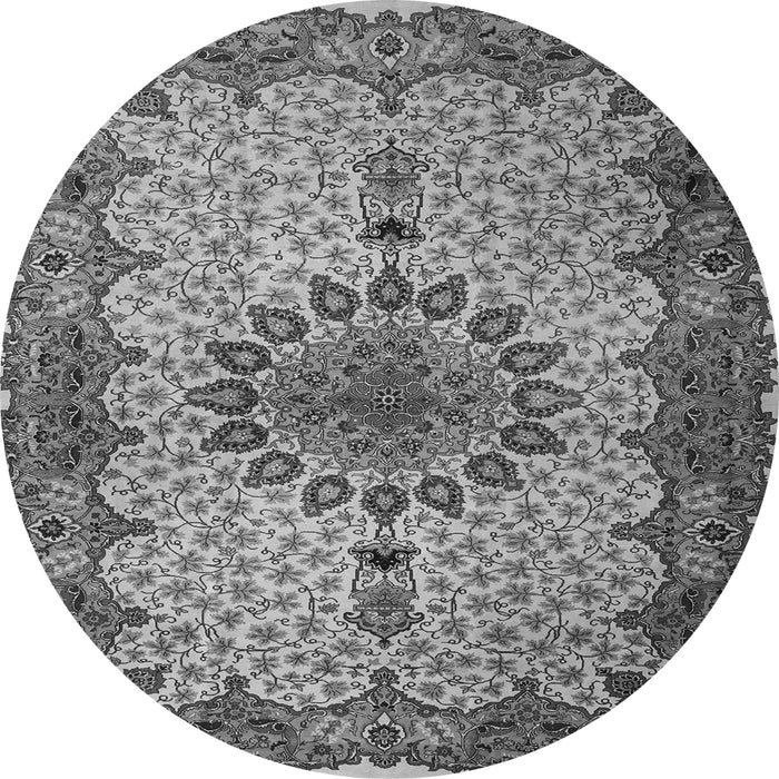 Machine Washable Persian Gray Traditional Rug, wshtr1870gry