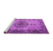 Sideview of Machine Washable Persian Purple Traditional Area Rugs, wshtr1870pur