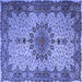 Square Persian Blue Traditional Rug, tr1870blu