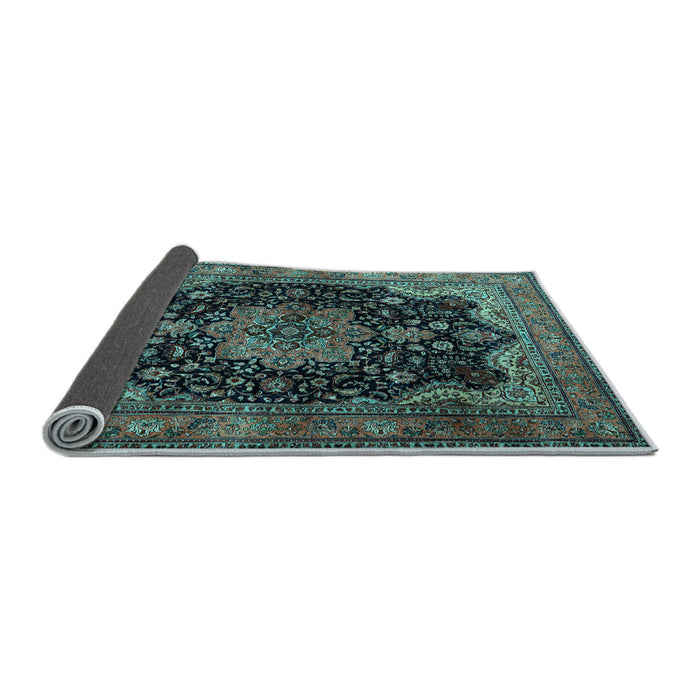 Sideview of Persian Light Blue Traditional Rug, tr1871lblu
