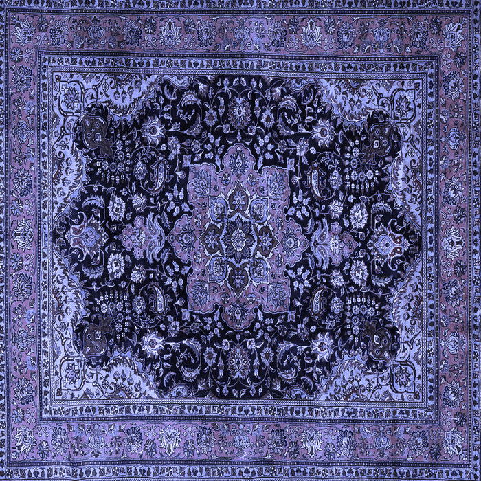 Square Persian Blue Traditional Rug, tr1871blu