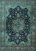 Machine Washable Persian Light Blue Traditional Rug, wshtr1871lblu