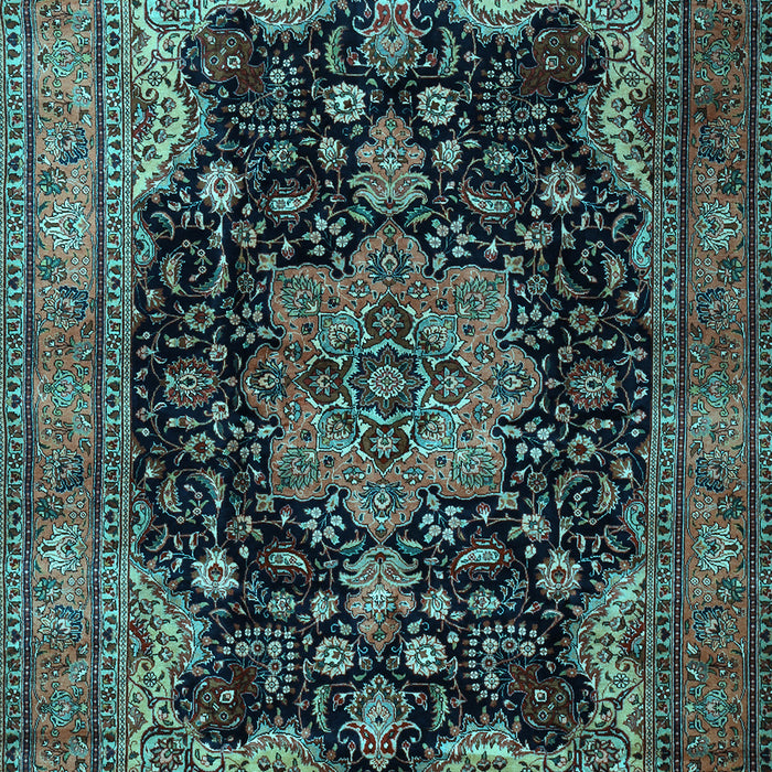 Machine Washable Persian Light Blue Traditional Rug, wshtr1871lblu