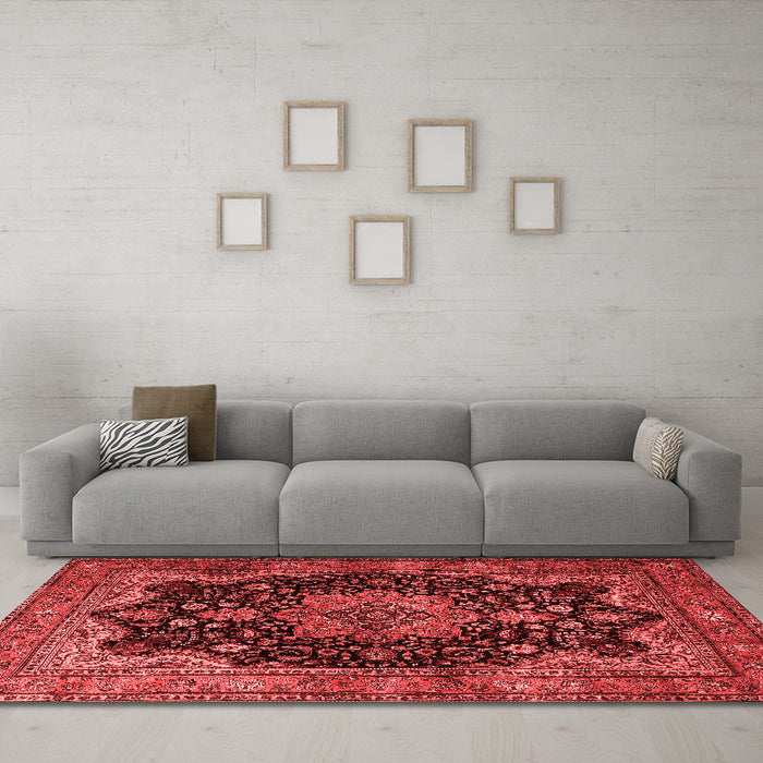 Traditional Red Washable Rugs