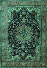 Persian Turquoise Traditional Rug, tr1871turq