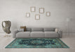 Machine Washable Persian Light Blue Traditional Rug in a Living Room, wshtr1871lblu