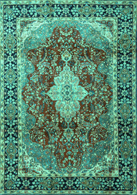 Persian Turquoise Traditional Rug, tr1872turq