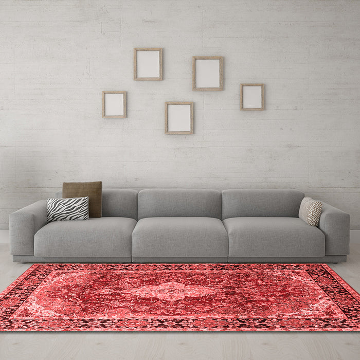 Traditional Red Washable Rugs