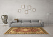 Machine Washable Persian Brown Traditional Rug in a Living Room,, wshtr1872brn