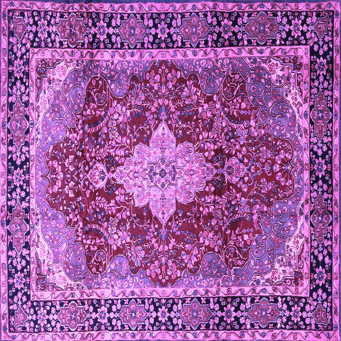 Square Persian Purple Traditional Rug, tr1872pur