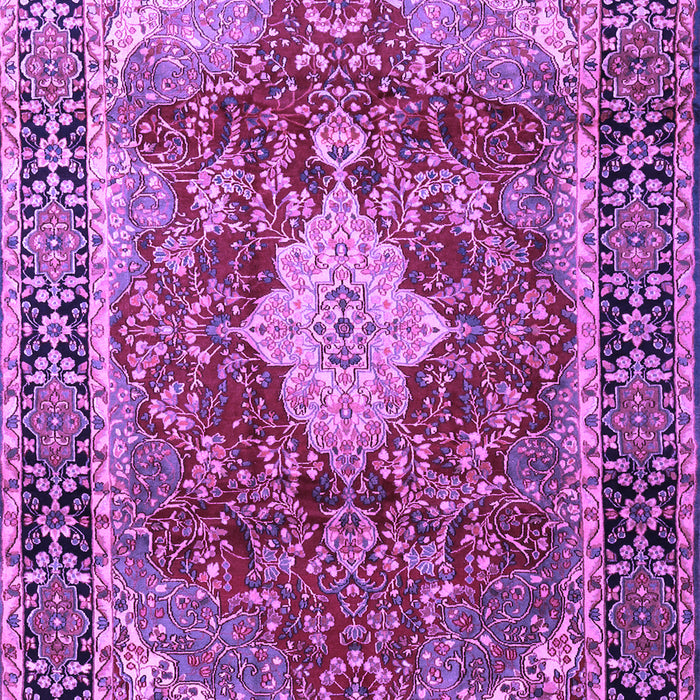Machine Washable Persian Purple Traditional Area Rugs, wshtr1872pur