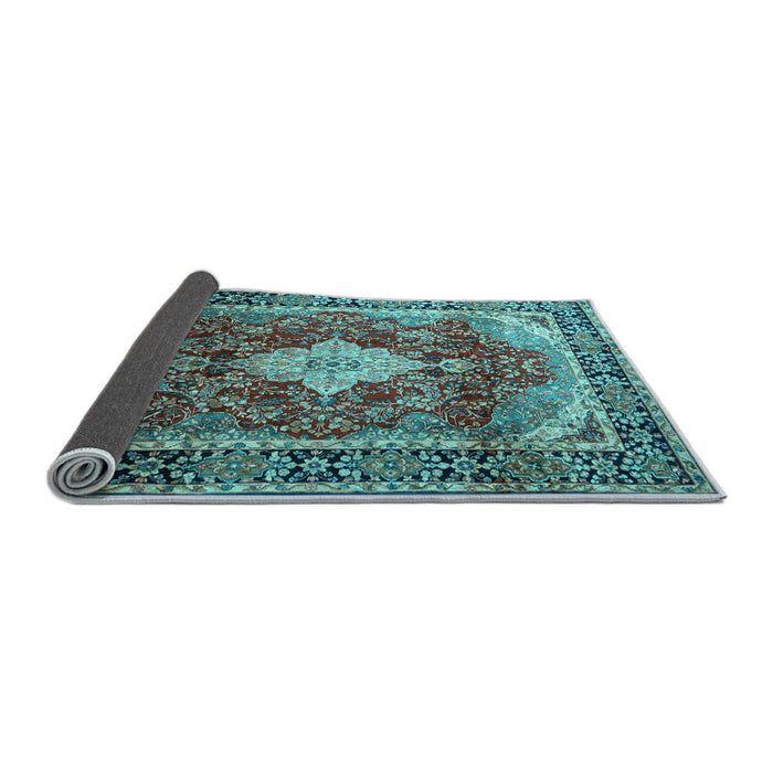 Sideview of Persian Light Blue Traditional Rug, tr1872lblu