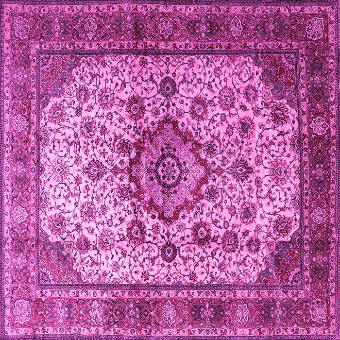 Square Persian Pink Traditional Rug, tr1873pnk