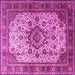 Square Persian Pink Traditional Rug, tr1873pnk