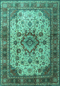 Persian Turquoise Traditional Rug, tr1873turq