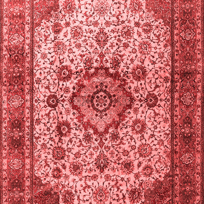 Machine Washable Persian Red Traditional Rug, wshtr1873red