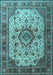 Machine Washable Persian Light Blue Traditional Rug, wshtr1873lblu