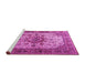 Sideview of Machine Washable Persian Pink Traditional Rug, wshtr1873pnk