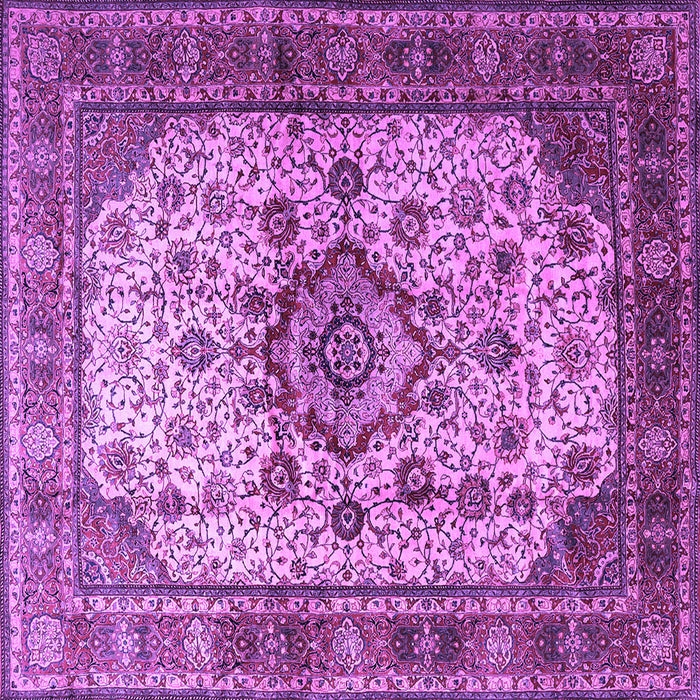 Square Persian Purple Traditional Rug, tr1873pur
