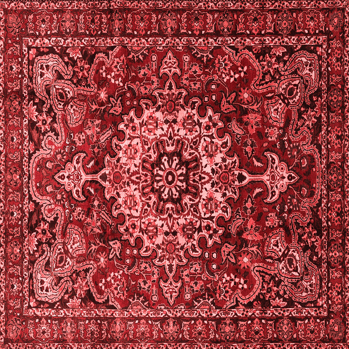 Machine Washable Persian Red Traditional Rug, wshtr1874red