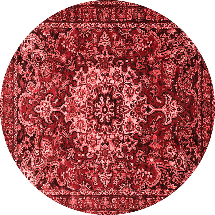 Machine Washable Persian Red Traditional Rug, wshtr1874red