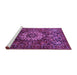 Sideview of Machine Washable Persian Purple Traditional Area Rugs, wshtr1874pur